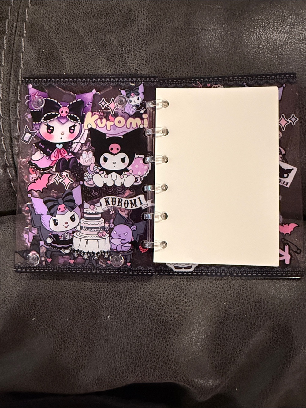 Purple Decorative Kuromi Acrylic Shaker  Journal - Picture 2 of 6